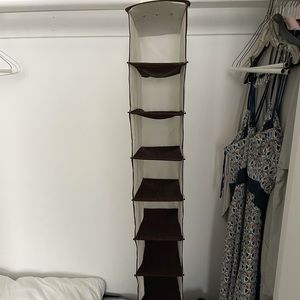 Fabric shoe rack for closet (holds 10 pairs)
